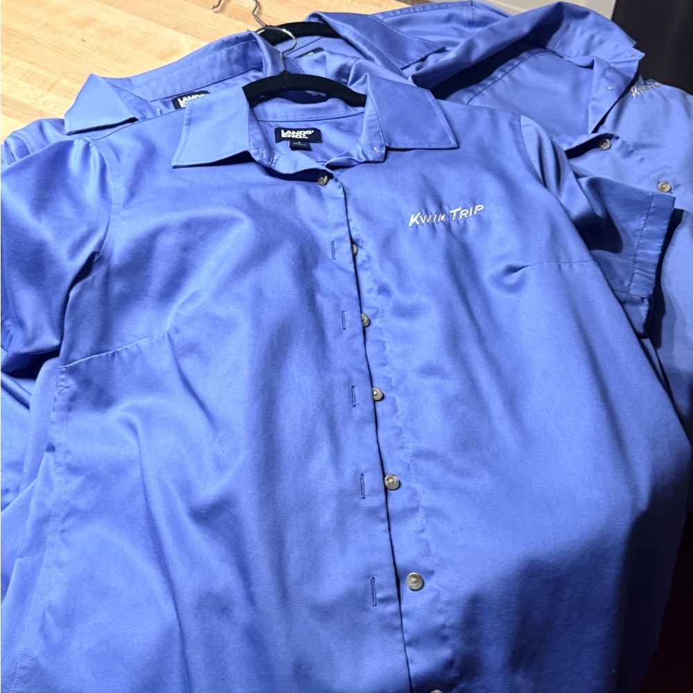 3 Lands' End Women's Blue Blouse